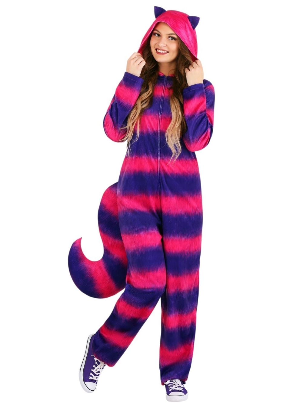 Cheshire Cat Onesie Adult Pink Purple Medium NWOT